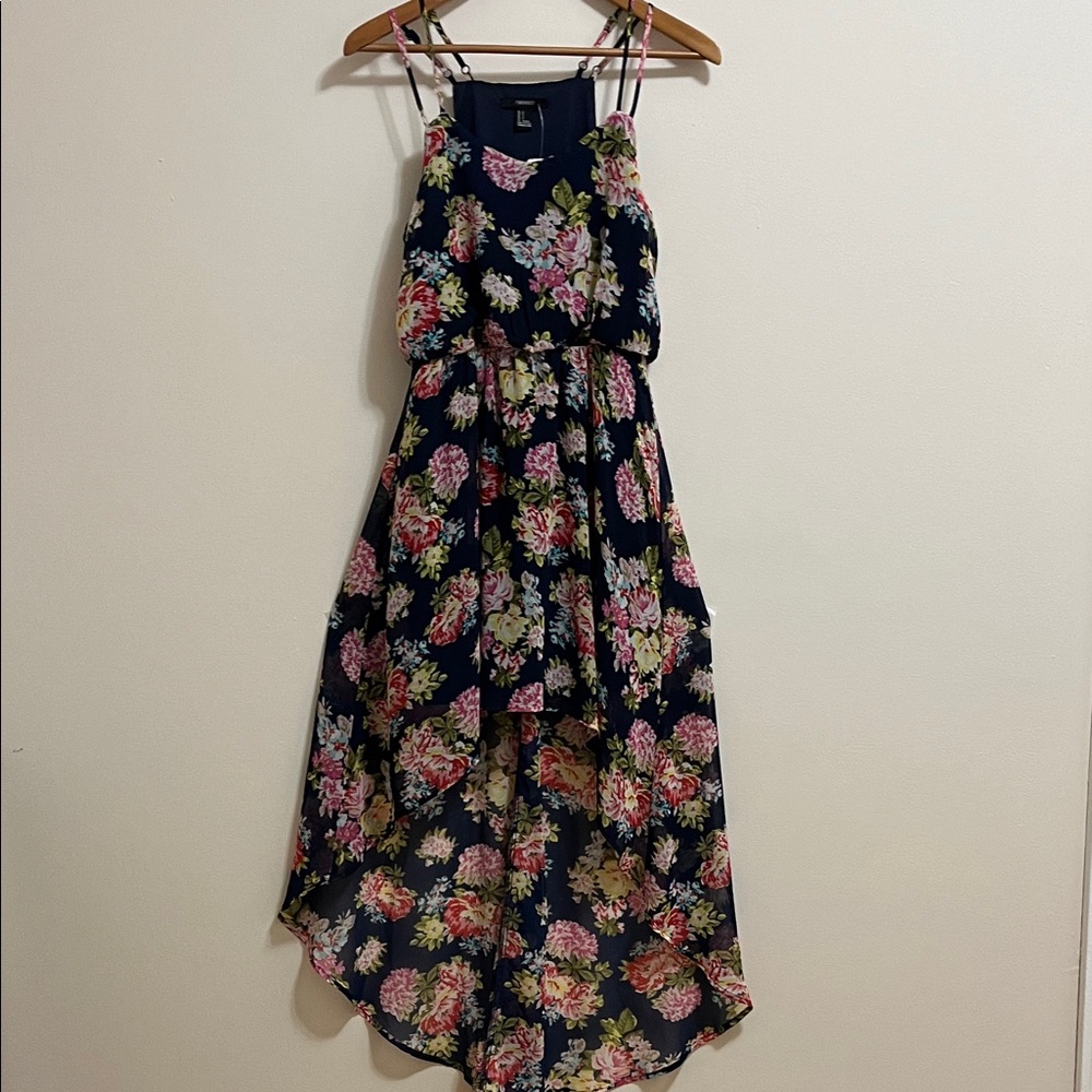 Maxi Sundress Colorful Floral Print Size Small Festival Wedding Cruise Party